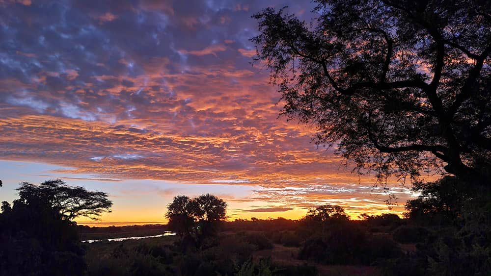 Sonnenuntergang in Sambia