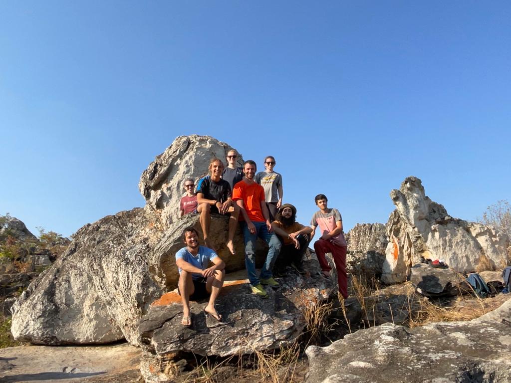 Boulder mit Freunden aus Lusaka