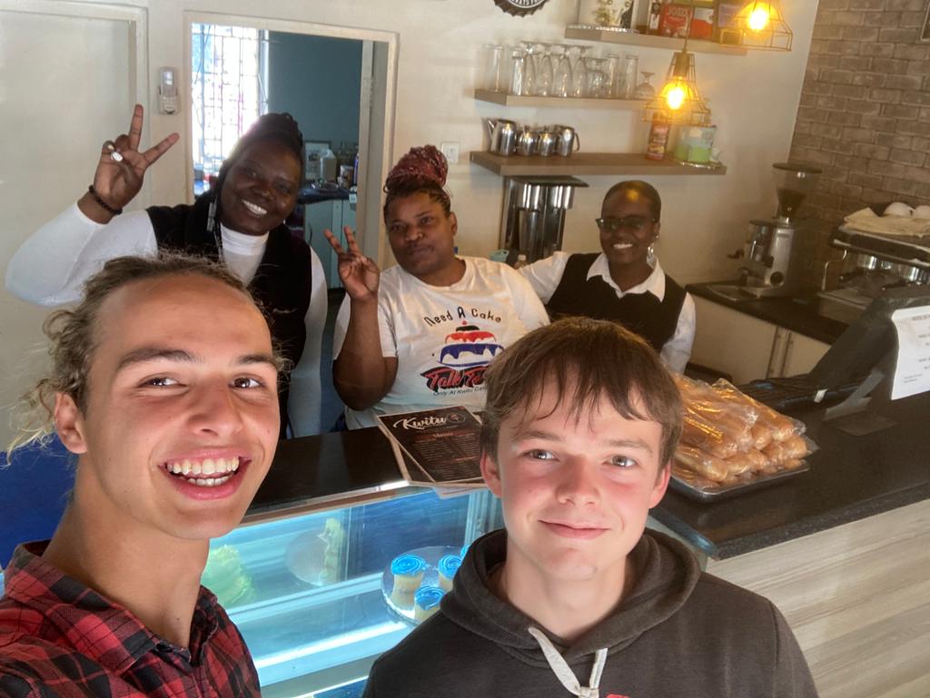 Abschlussselfie im Besten Cafe Kabwe´s